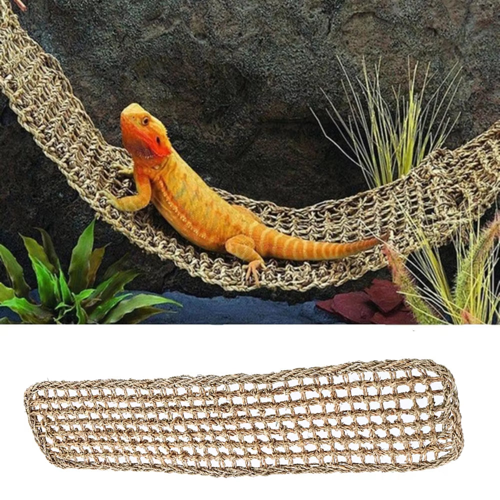 Reptile Hammock Terrarium Decoration for Lizard Lounger Small Hermit Crabs Geckos Bed Birds Reptile Mats Pets Supplies