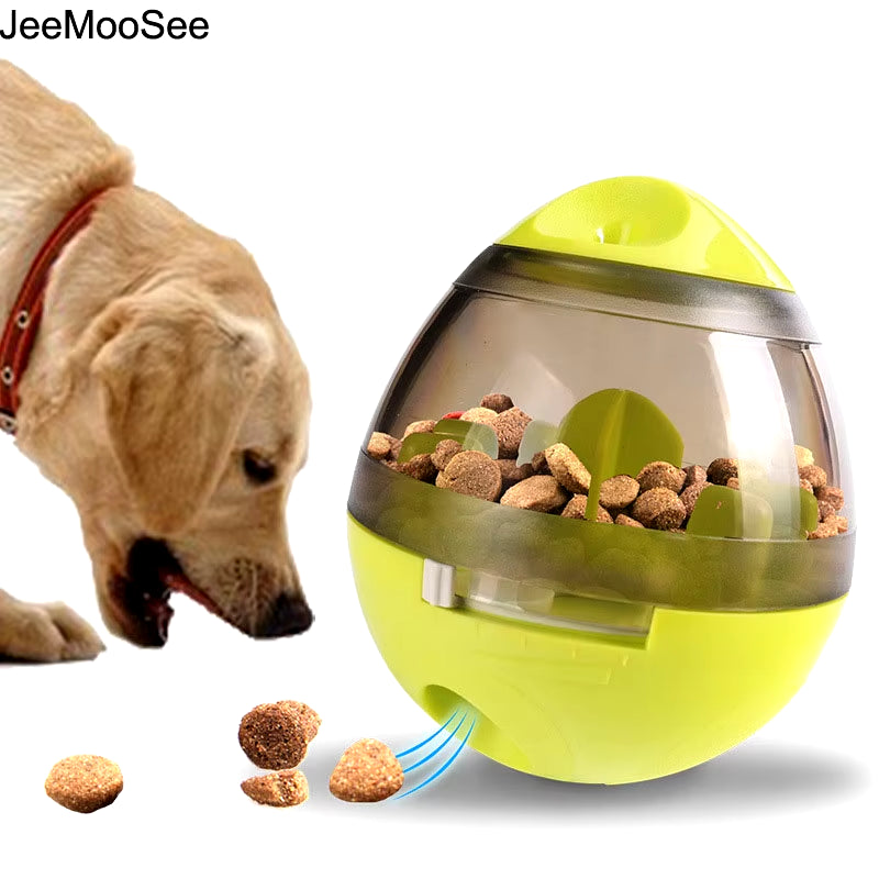 Interactive Dog Cat Food Treat Ball Bowl Toy Funny Pet Shaking Leakage Food Container Puppy Cat Slow Feed Pet Tumbler Toy