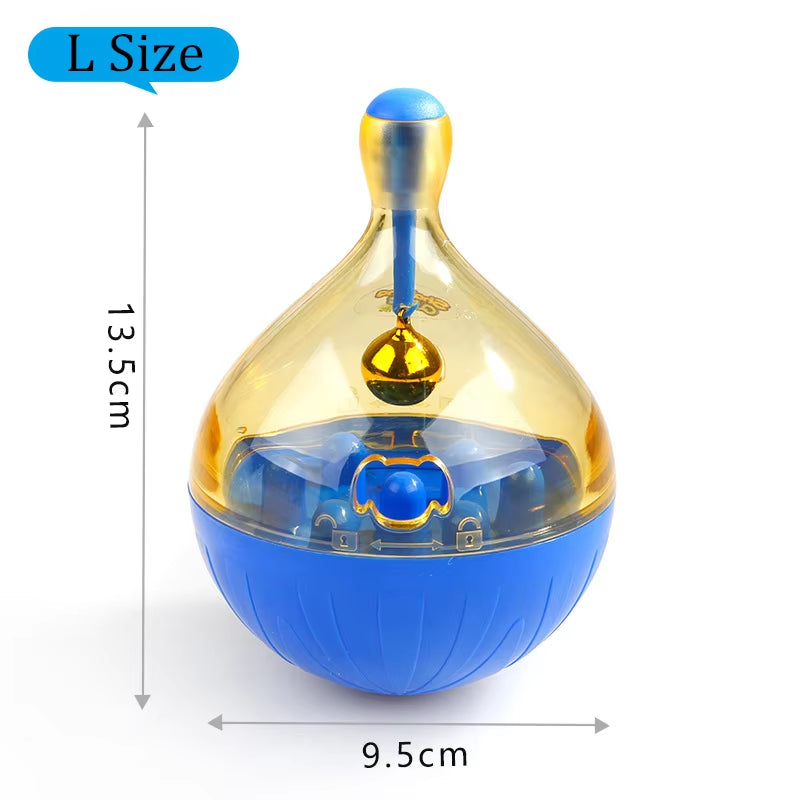 Interactive Dog Cat Food Treat Ball Bowl Toy Funny Pet Shaking Leakage Food Container Puppy Cat Slow Feed Pet Tumbler Toy