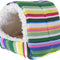 Hamster Cage Guinea Pig Sleeping Mat Warm Bed Small Animal House Fleece - Colorful Strip