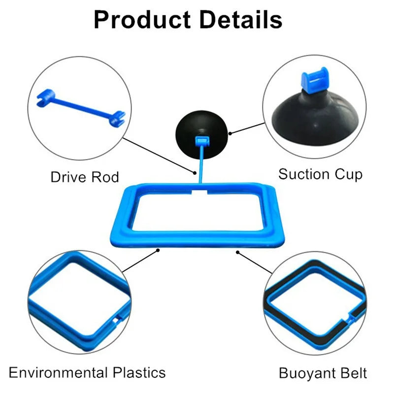 Portable Aquarium Fish Feeding Ring with Suction Cups - Ideal Aquatic Animal Feeder for Fish Tanks