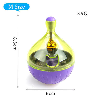 Interactive Dog Cat Food Treat Ball Bowl Toy Funny Pet Shaking Leakage Food Container Puppy Cat Slow Feed Pet Tumbler Toy