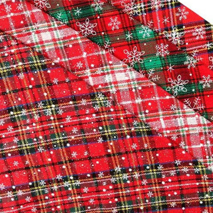 Dog Bandanas Large Pet Scarf Christmas Snow Print Dog Cotton Plaid Washablebow Ties Collar Cat Dog Scarf Large Dog Accessories