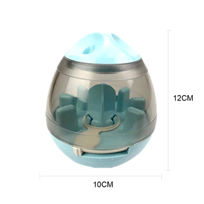 Interactive Dog Cat Food Treat Ball Bowl Toy Funny Pet Shaking Leakage Food Container Puppy Cat Slow Feed Pet Tumbler Toy